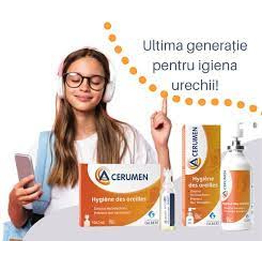 Spray pentru igiena urechilor, A-Cerumen, 40 ml, Gilbert