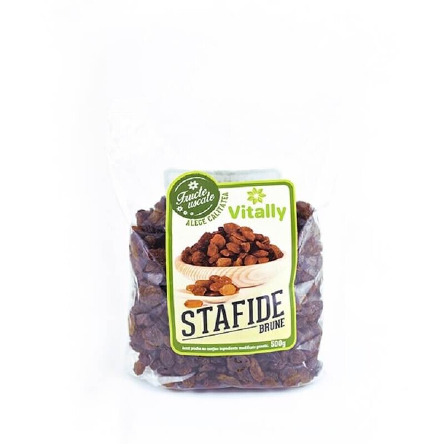 Raisins secs bruns, 500 gr, Vitally