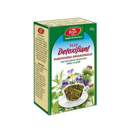 Té desintoxicante de limpieza corporal, P115, 50 g, Fares