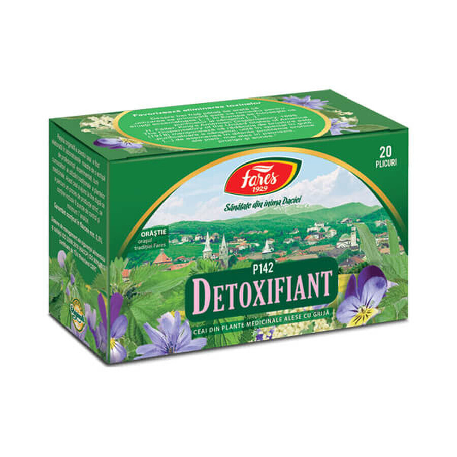 Té Detox, P142, 20 bolsitas, Fares