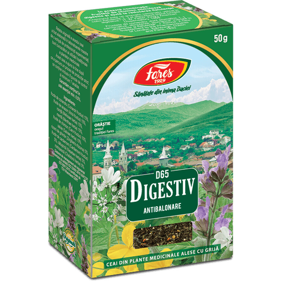 Té Digestiv, D65, 50 g, Fares