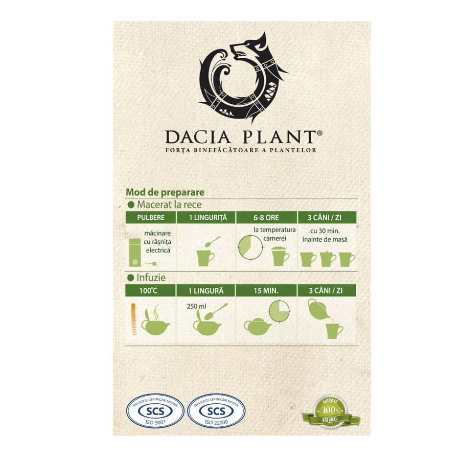 Infusión Salud estomacal, 50 g, Dacia Plant