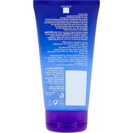 Clean & Clear Blackhead Clearing Scrub pentru Față 150ml