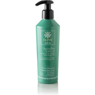 OliveSpa Shampooing pour cheveux à la spiruline et à l'huile d'olive contre la chute des cheveux pour tous les types de cheveux 250ml