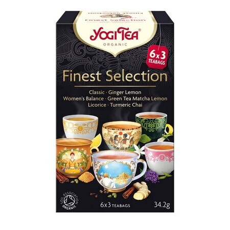 Fijnste selectie thee, 6 x 3 builtjes, Yogi Tea