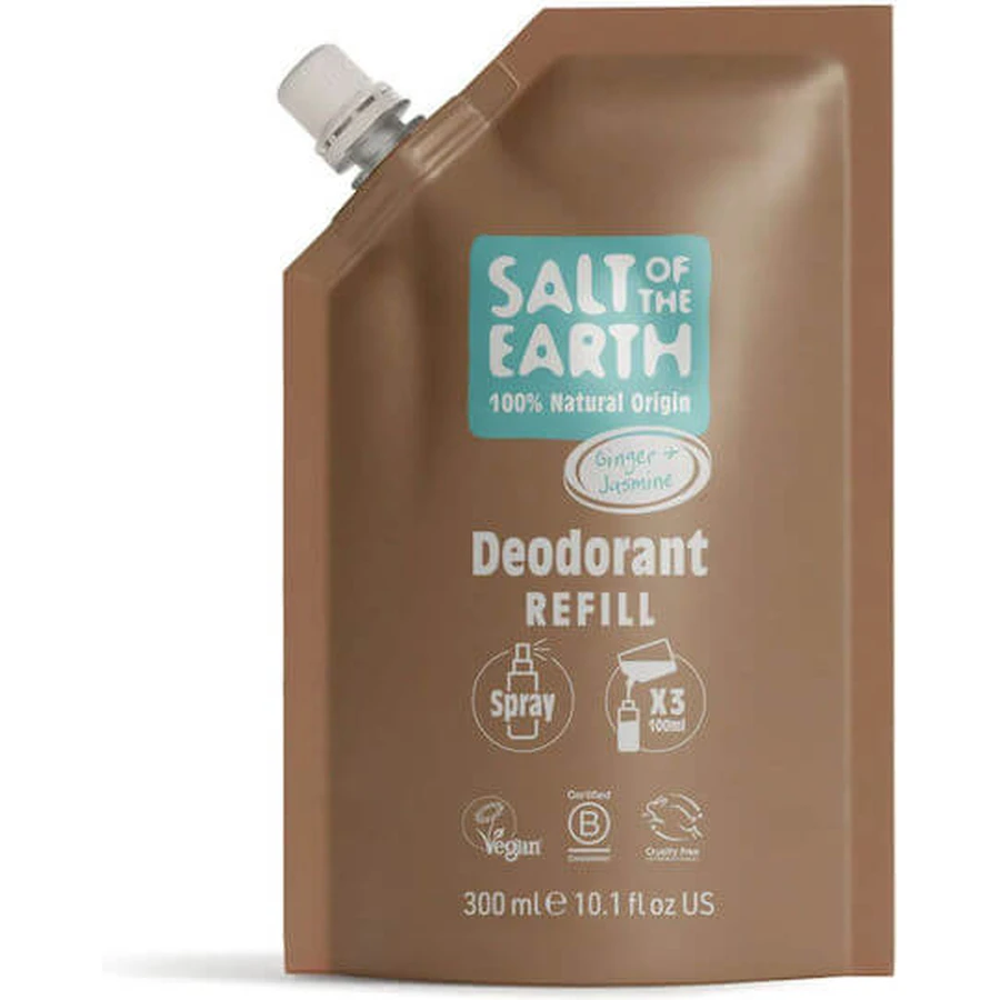 Salt of the Earth Ginger & Jasmine Deodorant sub formă de Refill 300ml