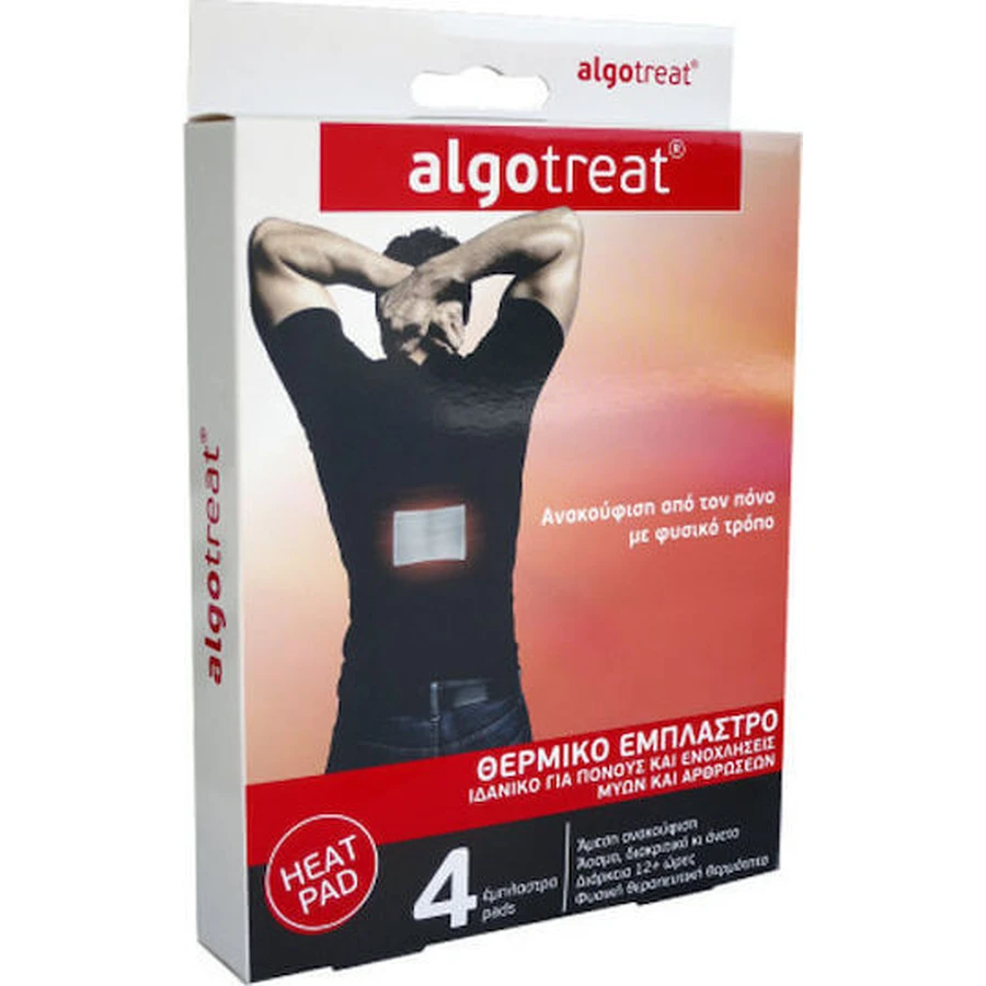 Algotech Algotreat Placas Térmicas Para dolores musculares y articulares 4pcs