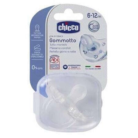 Suzetă Silicon Monobloc Physio Soft, +6luni, 01809017, Chicco