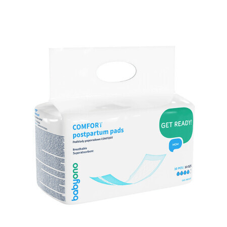 Tamponi comfort postnatale, 10 pezzi, Babyono