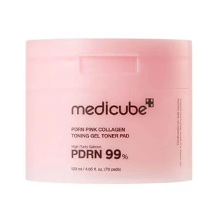 Dischete tonifiante cu PDRN roz si colagen, 70 buc, Medicube