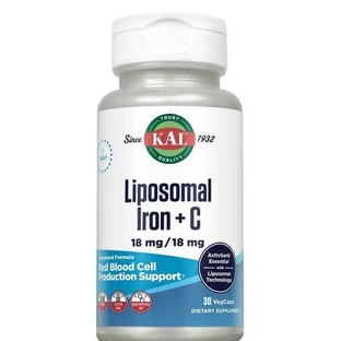 Hierro liposomal + C, 18 mg, 30 cápsulas, Kal
