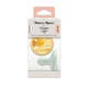 Suzeta ortodontica din silicon Breast Like Soother, Galben/Verde Mint, 0-6 luni, 2 bucati, Tommee Tippee