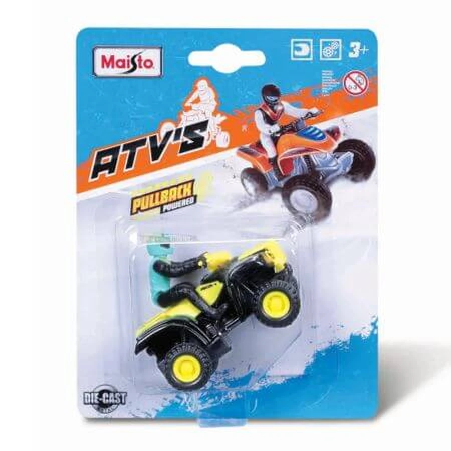 ATV in metallo con sistema di estrazione, Vari colori, 3 anni+, Maisto