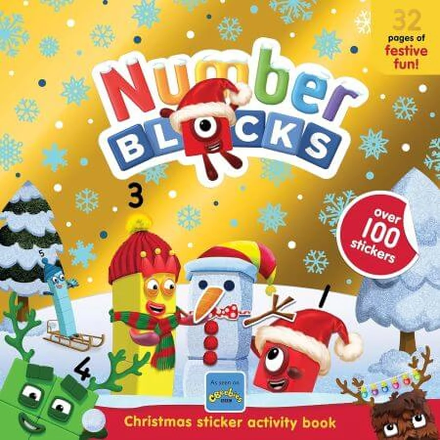Numberblocks stickers en activiteitenboek, Kerstmagie, 3 jaar+, Hand2Mind