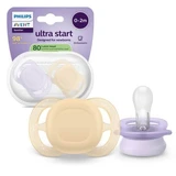 Sucettes Philips Avent Ultra Start, violet-orange, 0-2 mois, SCF075/11, 2 pièces, Philips