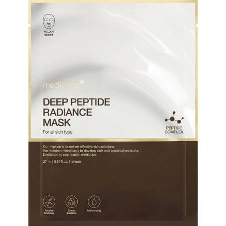 Masca iluminatoare cu peptide, niacinamida si Centella asiatica, 27 ml, Medicube