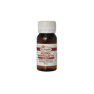 Alcohol mentolado 1%, 40 g, Dr Family