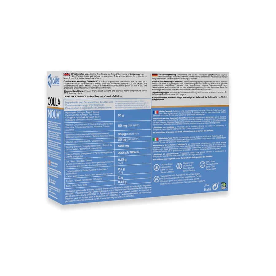 CollaMouv Oryginalny Kolagen Drinkshot 30x25ml, BHW Bayerische Heilmittel: ceny i cechy
