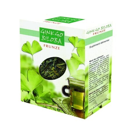 Ginkgo Biloba tea leaves, 75 g, Parapharm