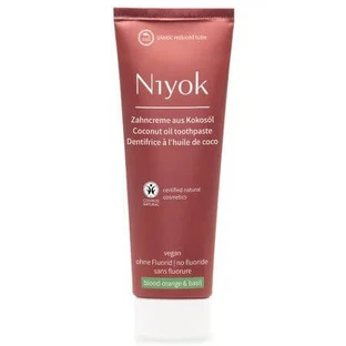 Dentifrice à l'huile de coco, à l'orange rouge et au basilic, 75 ml, Niyok