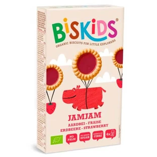 Biscuits JamJam aux fraises eco Biskids, 120 g, Belkorn