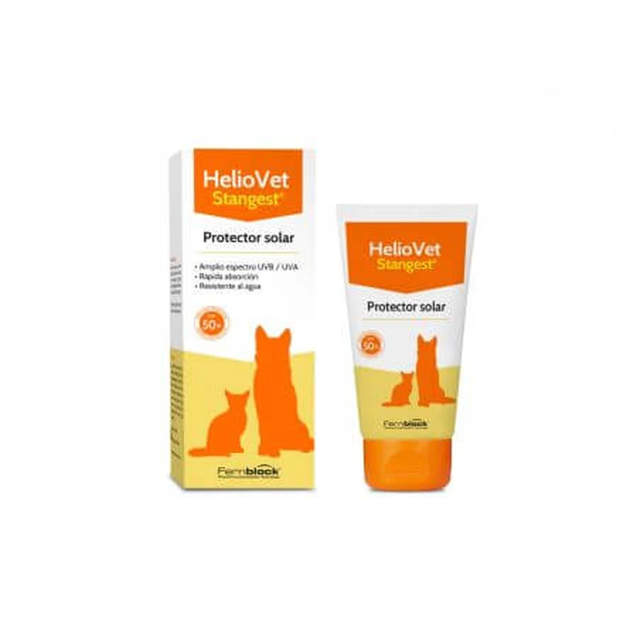 Crema cu protectie solara SPF50+ pentru caini si pisici HelioVet, 50 ml, Stangest