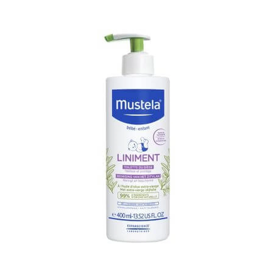 Lozione detergente per l'area del pannolino Liniment, 400 ml, Mustela
