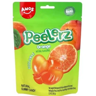 Gelatine gommose all'arancia Peelerz, 65 g, Amos