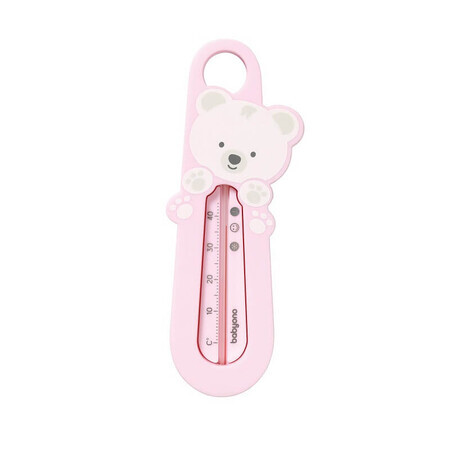 Bath thermometer, pink teddy bear. Babyono