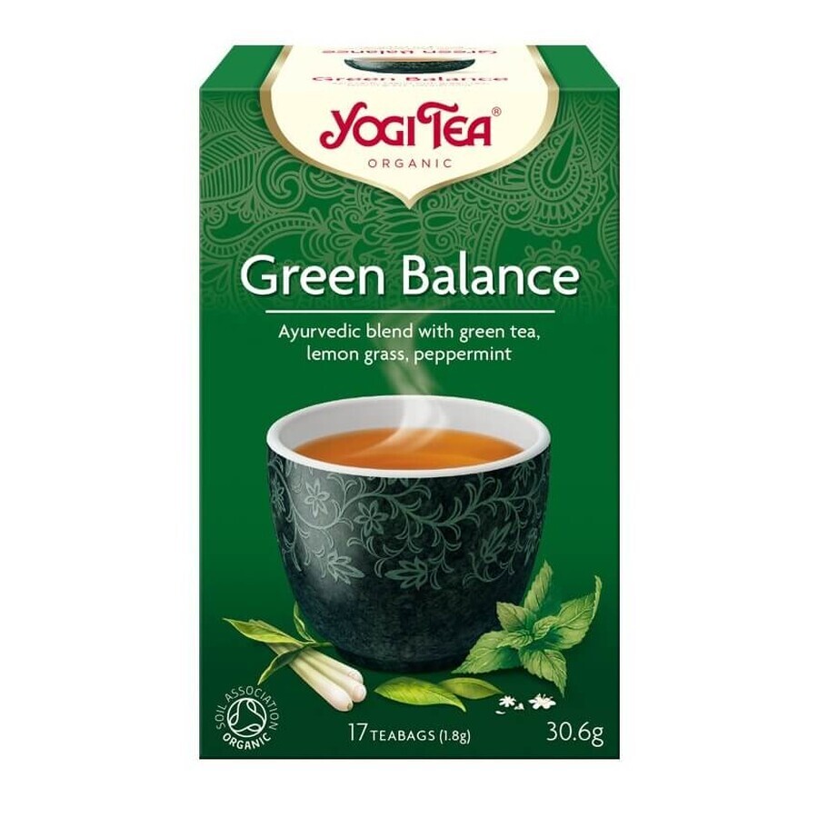 Groene Balans Thee, 17 builtjes, Yogi Tea