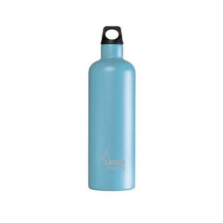 Stainless steel thermos with turqoise thread, 750ml, Laken