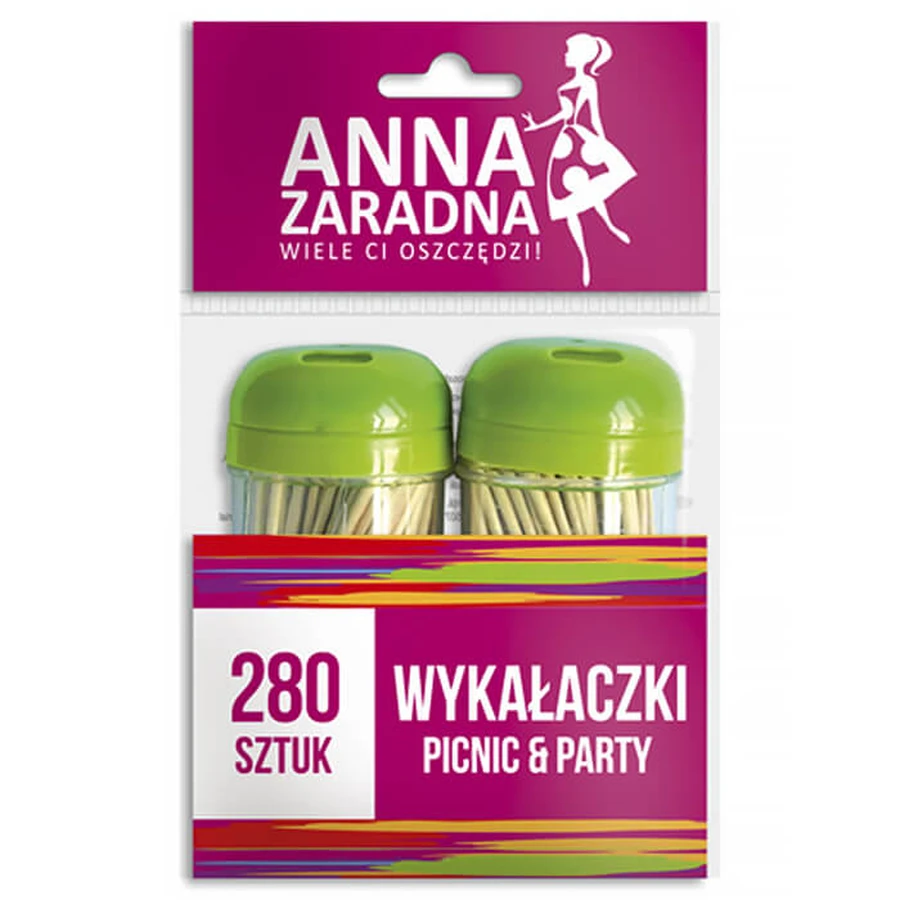 Anna Zaradna, scobitori într-un recipient, 2 x 140 bucăți
