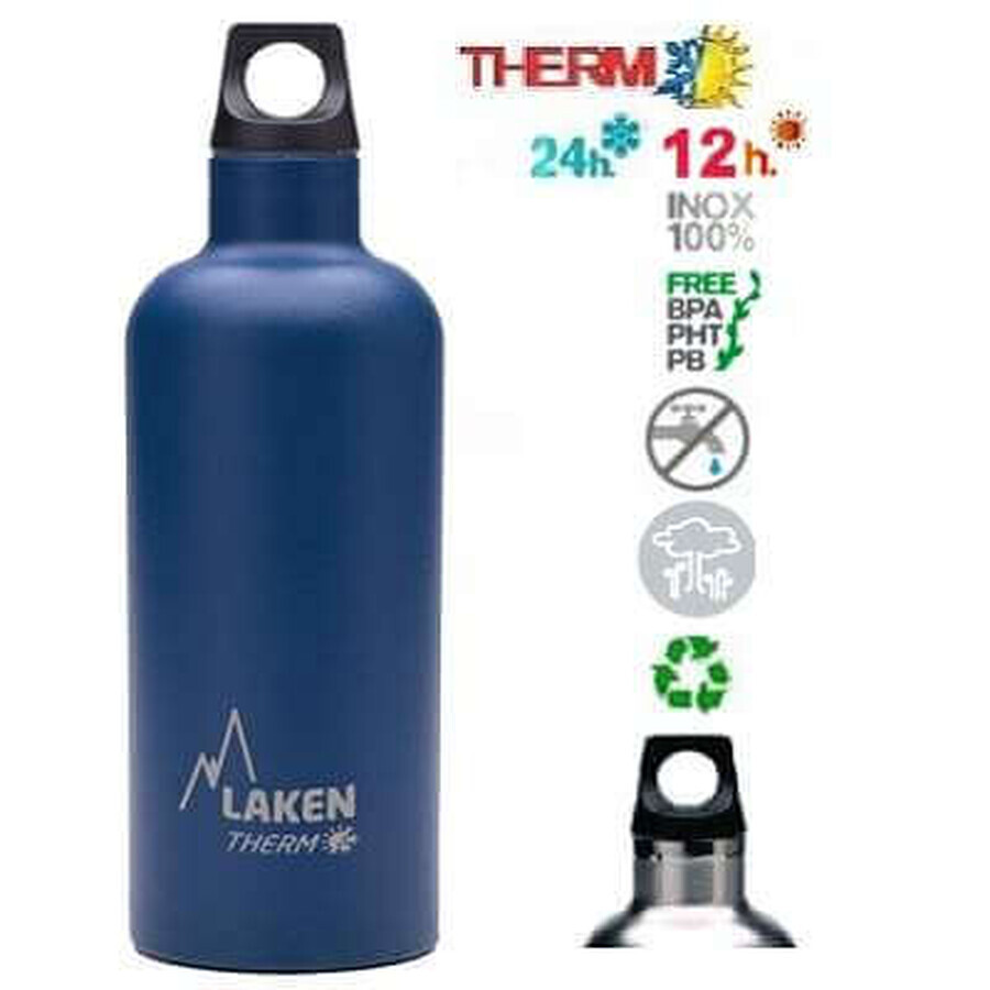 Termo de acero inoxidable Bleumarin Futura, 350ml, Laken