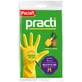 Paclan Practi, rubber handschoenen, geparfumeerd, ananas, maat M, 2 stuks