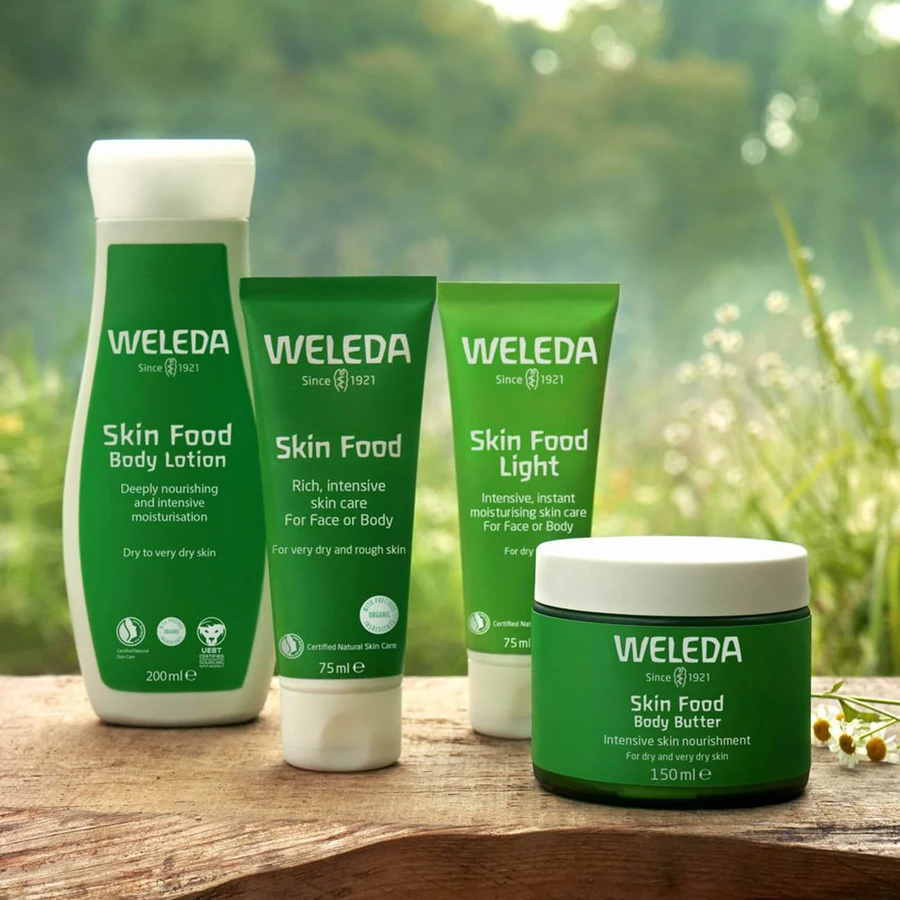 Weleda Skin Food, reichhaltige Creme zur Intensivpflege trockener und sehr trockener Haut, 75 ml