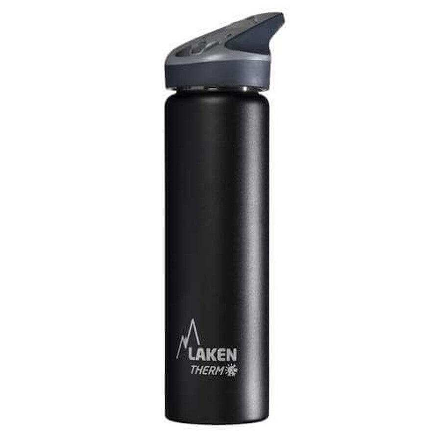 Thermos in acciaio inossidabile con coperchio automatico Jannu Black, 750ml, Laken