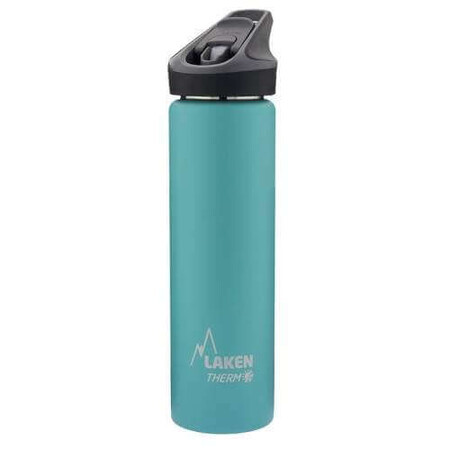 Thermos en acier inoxydable Turquoise de Jannu avec couvercle automatique, 750ml, Laken