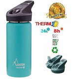 Jannu Turqoise termo de acero inoxidable con tapa automática, 750ml, Laken