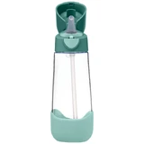 B.Box, Trinkflasche mit Strohhalm, Tritan, Kinder-Bidon, Emerald Forest, ab 3 Jahren, 600 ml
