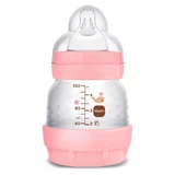 MAM Perfect Start Anti-Colic, biberón anticólico, con tetina de silicona, Sealife, niña, desde el nacimiento, 130 ml