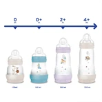 MAM Perfect Start Anti-Colic, biberón anticólico, con tetina de silicona, Sealife, niña, desde el nacimiento, 130 ml