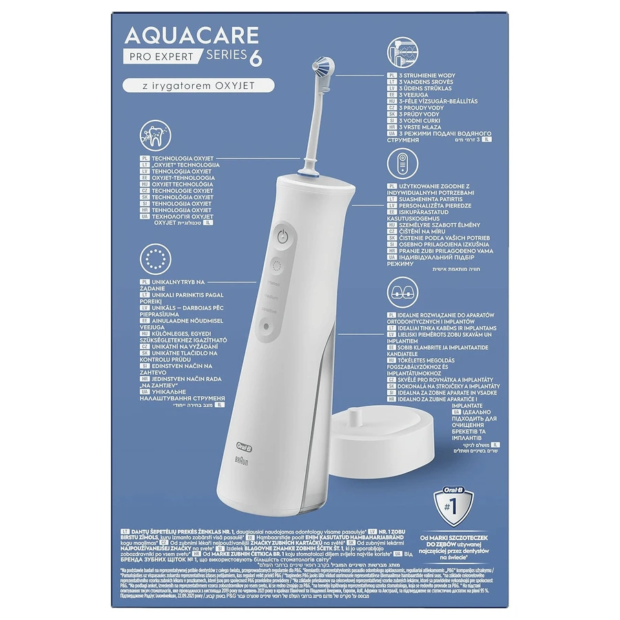 Oral-B AquaCare Pro-Expert Serie 6, Spülung mit OxyJet-Technologie