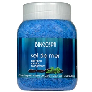 Bingospa Sel de mer, sól do kąpieli, algi fucus i spirulina, 1,35 kg