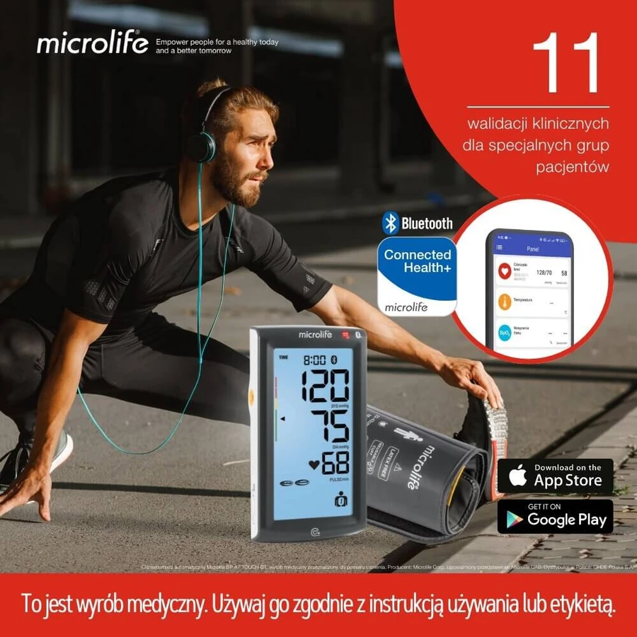 Microlife BP A7 Touch, tensiometru automat pentru brațul superior cu sursă de alimentare