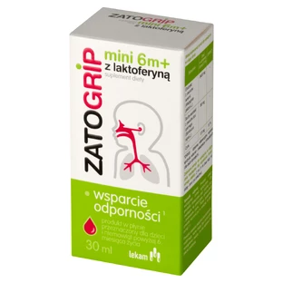 Zatogrip Mini 6m+ cu lactoferină, picături pentru copii, 30 ml