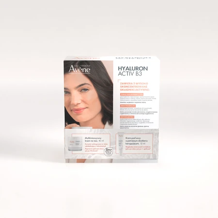 Avene Hyaluron Activ B3 set noche, crema de noche multiintensiva, 40 ml + crema contorno de ojos triple acción correctora, 15 ml