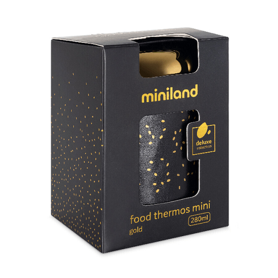 Termo para alimentos sólidos, Deluxe Gold, 280 ml, Miniland