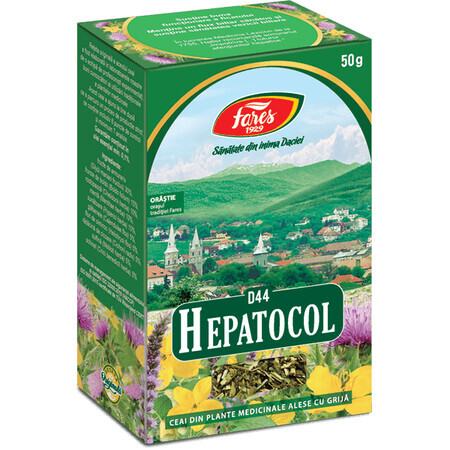 Hepatocol Té, D44, 50 g, Fares