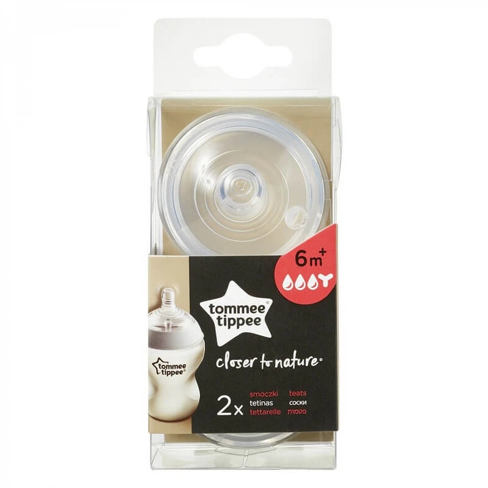 Tetina para alimentación densa, +6 meses, 2 piezas, Tommee Tippee