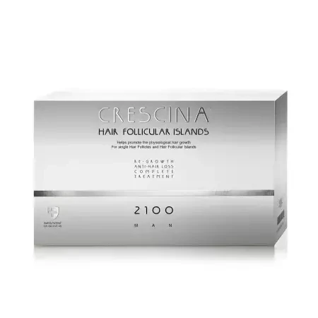 Tratamiento dermato-cosmético completo para el crecimiento y la caída del cabello, Islas Foliculares Capilares 2100, 10+10 ampollas, Labo